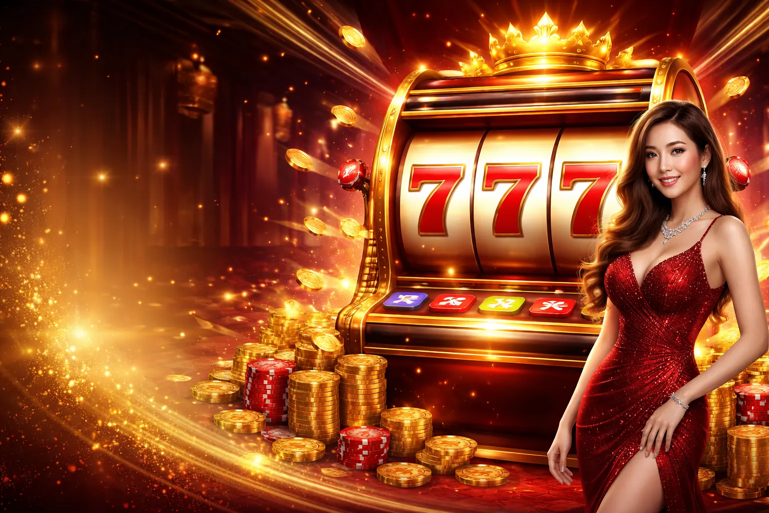 Hình ảnh chính trò chơi slot Halo88 với các biểu tượng may mắn